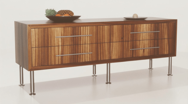 Zebrano Sideboard massiv